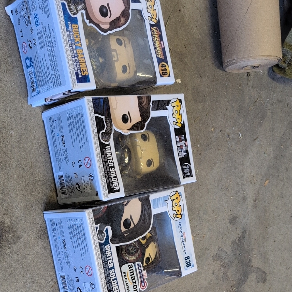 Funko Pop! Marvel Bucky Barnes and Winter Soldier Figures